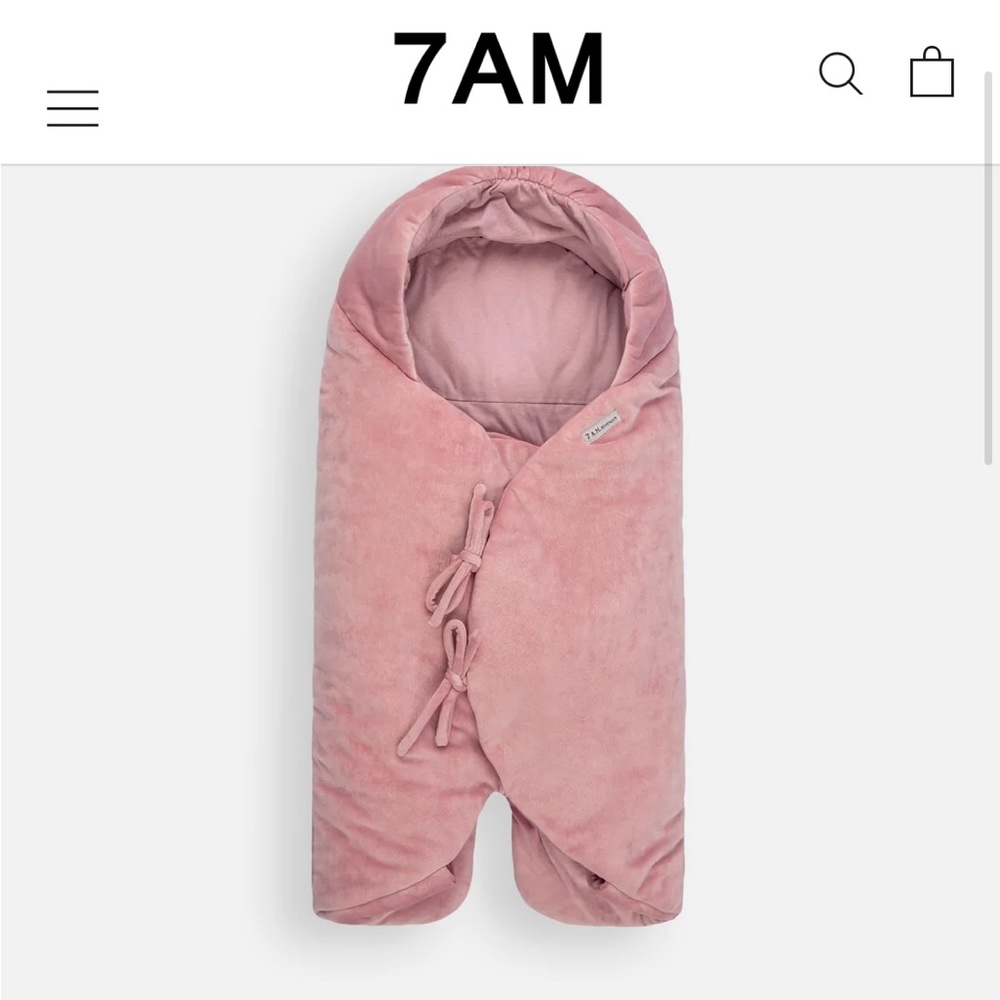 7am Enfant baby, velour, wrap for car seats and strollers. Replaces a coat.